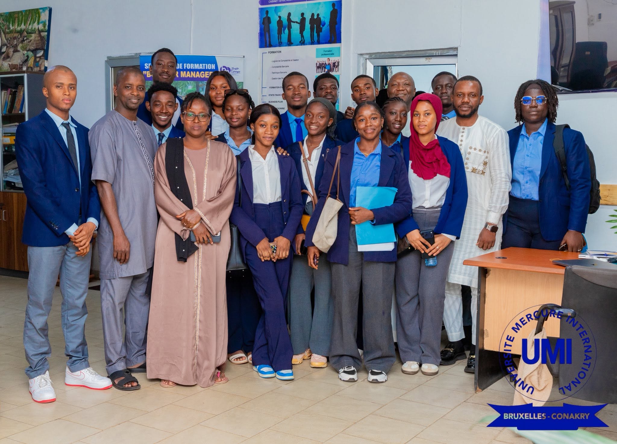 Immersion professionnelle : les étudiants en Comptabilité et Audit de l’Université Mercure International découvrent AFRIC AUDIT & CONSEIL SARLU